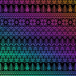 Etched Ugly Sweater Pattern on Thin Glass COE96
