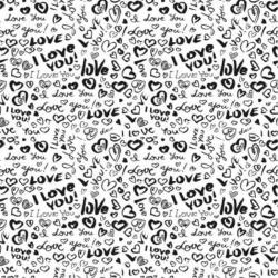 Etched I Love You Pattern