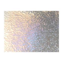 Bullseye Glass Clear Transparent, Granite Texture, Iridescent, 3mm COE90