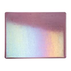 Bullseye Glass Light Violet Transparent, Rainbow Iridescent, Thin-rolled, 2mm COE90