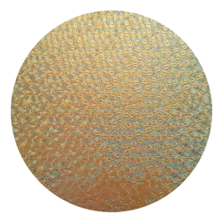CBS Dichroic Coating Cyan/ Copper on Wissmach Thin Clear Florentine Textured Glass COE90