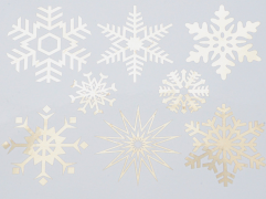 Large Snowflakes Decal Sheet