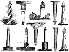 Lighthouses Decal Sheet