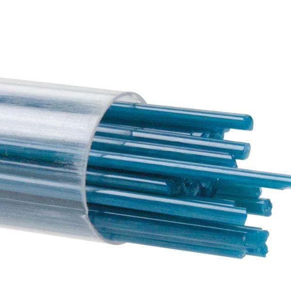 Bullseye Glass Stringers Steel Blue Opalescent COE90