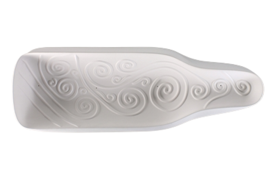 Swirl Textured Wine Bottle Slumping Mold