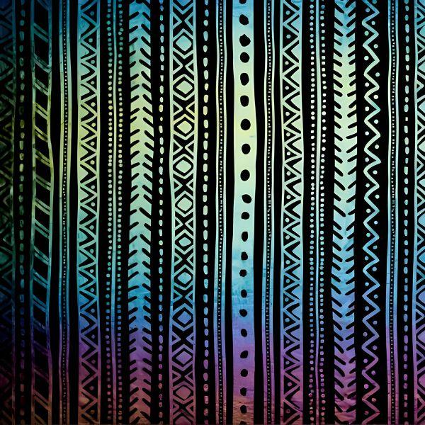 Etched Iridescent Stripes Pattern COE90