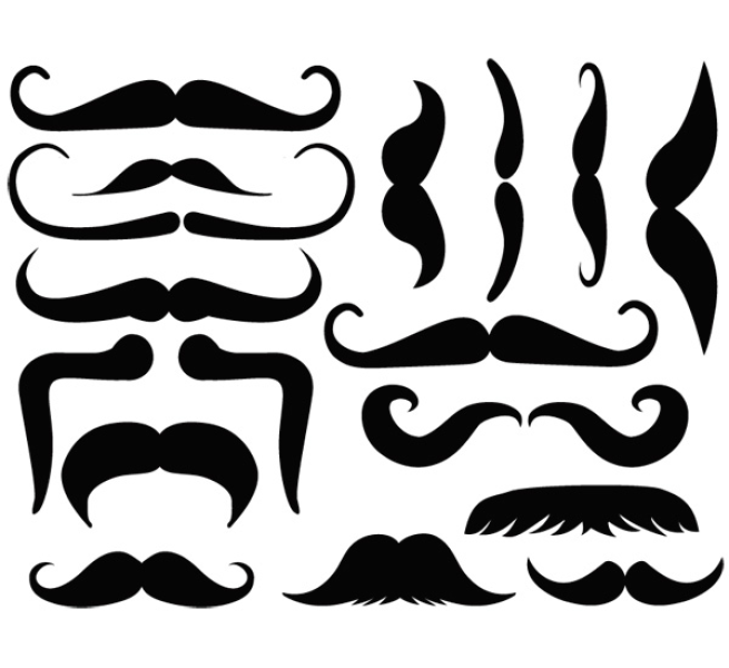 Mustache Decal Sheet