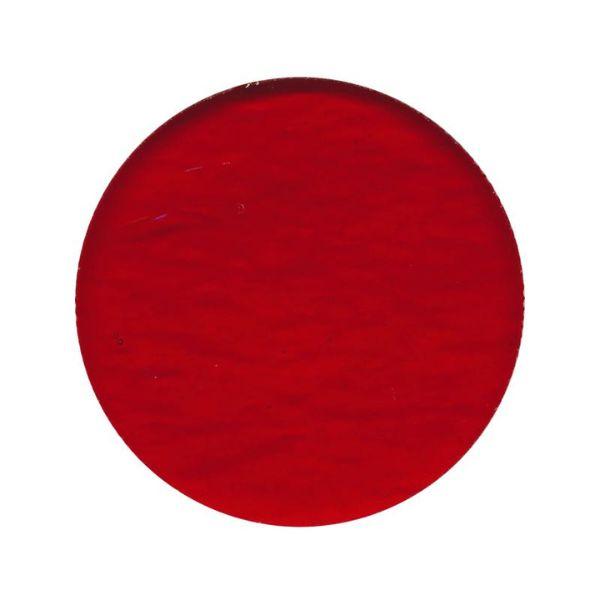Precut Circle Red Transparent COE90