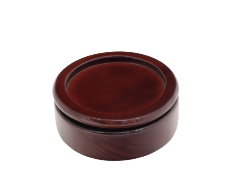 Round Wood Box with Wide Center Various Finishes