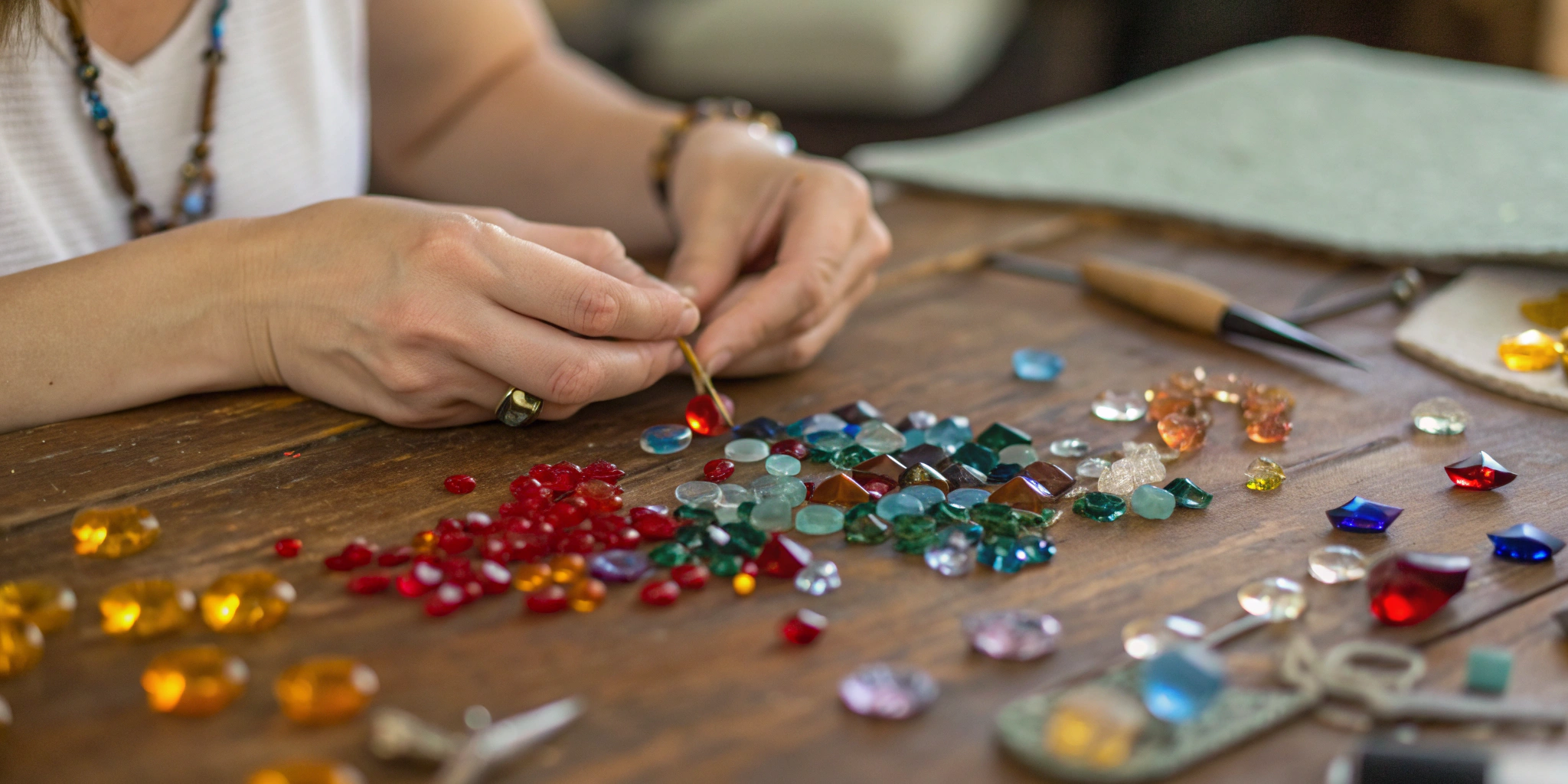 Colorful pieces of the best fusible glass for jewelry making.