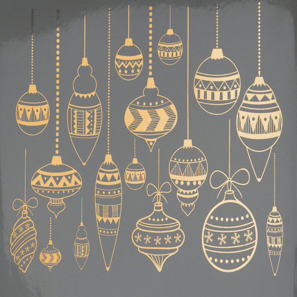 Christmas Ornaments Decal Sheet Art Glass Supplies Decals