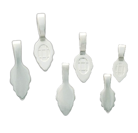 Aanraku Silver Plated Leaf Jewelry Bails Art Glass Supplies Jewelry Su