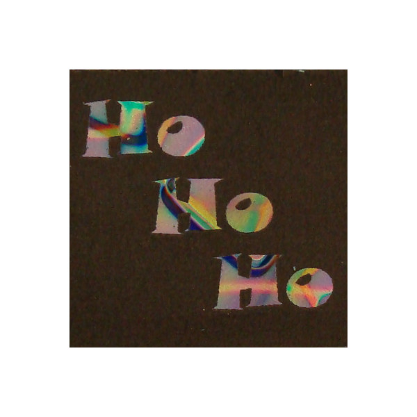 Etched Dichroic Accent Square Ho Ho Ho COE90
