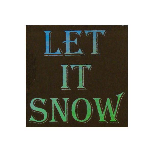 Etched Dichroic Accent Square Let It Snow COE96