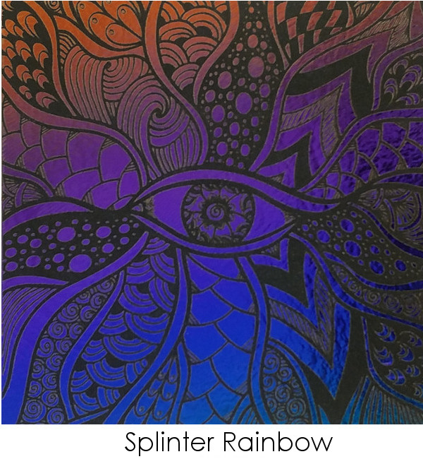 Etched Eye of the Beholder Pattern on Thin Glass COE90