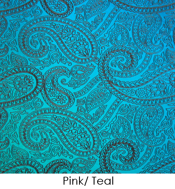 Etched Paisley Pattern on Thin Glass COE90