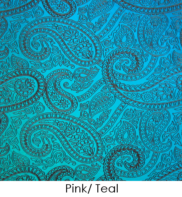 Etched Paisley Pattern on Thin Glass COE96