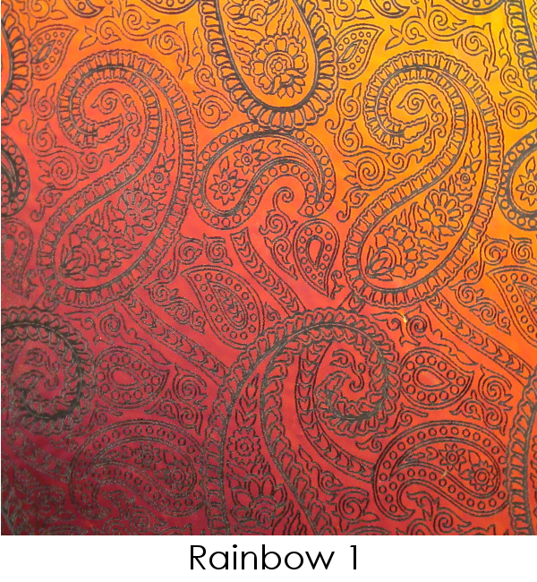 Etched Paisley Pattern on Thin Glass COE96