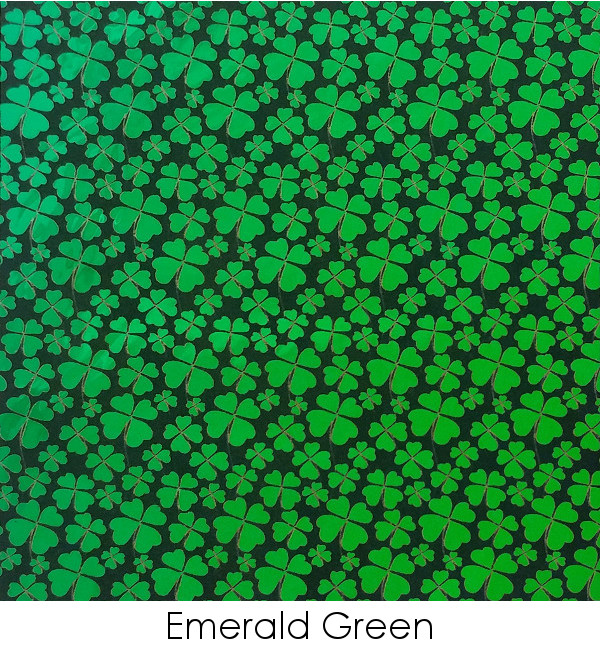 Etched Shamrock Pattern on Thin Glass COE96