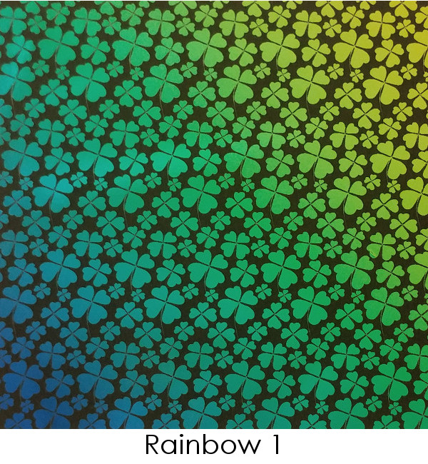 Etched Shamrock Pattern on Thin Glass COE96