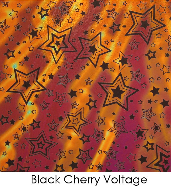 Etched Shooting Stars Pattern on Thin Glass COE96