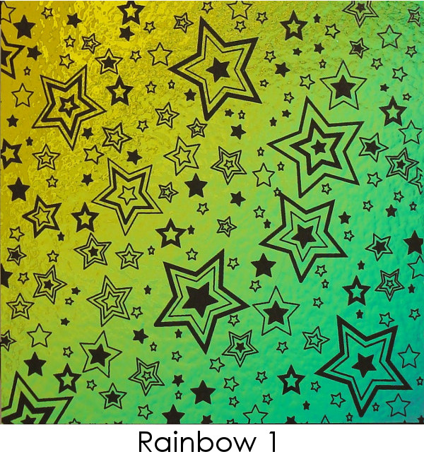 Etched Shooting Stars Pattern on Thin Glass COE90