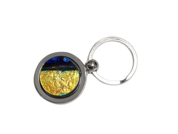 Aanraku Round Silver Key Ring Holder