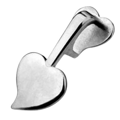 Aanraku Silver Plated Double Heart Bails