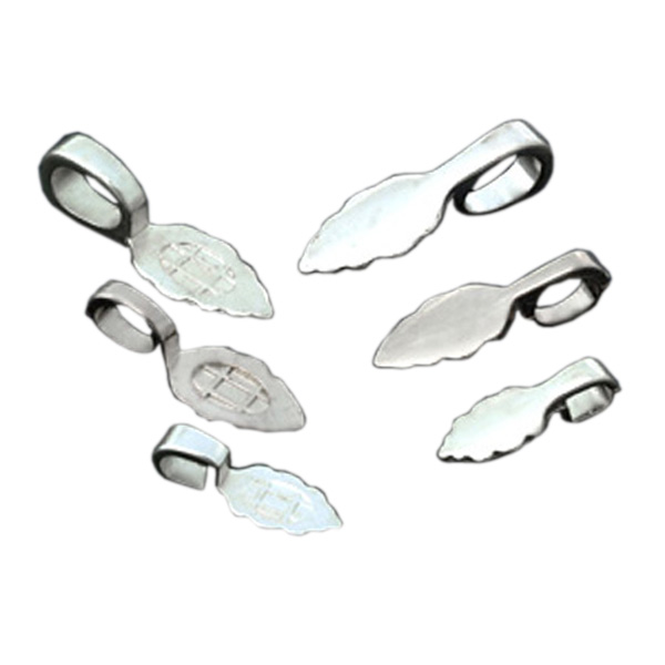 Aanraku Silver Plated Leaf Jewelry Bails