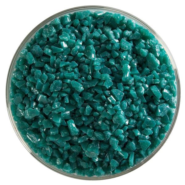 Bullseye Glass Teal Green Opalescent Frit COE90