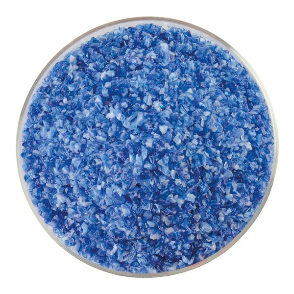 Bullseye Glass Caribbean Blue, White Opal Streaky Frit COE90