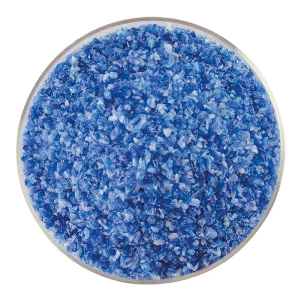 Bullseye Glass Caribbean Blue, White Opal Streaky Frit COE90