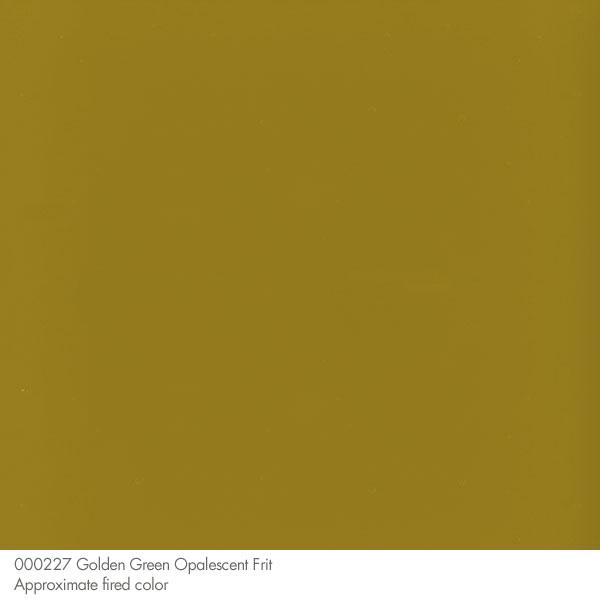Bullseye Glass Golden Green Opalescent Frit COE90