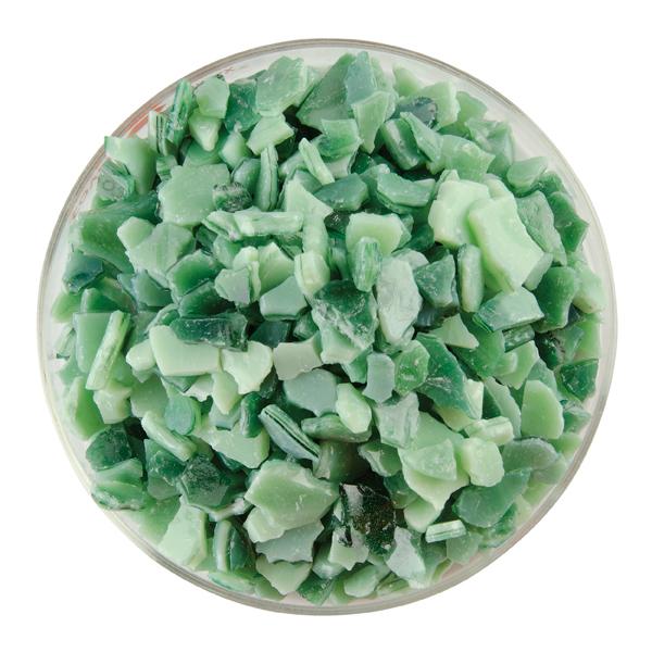 Bullseye Glass Mint Green Opal, Aventurine Green Streaky Frit COE90