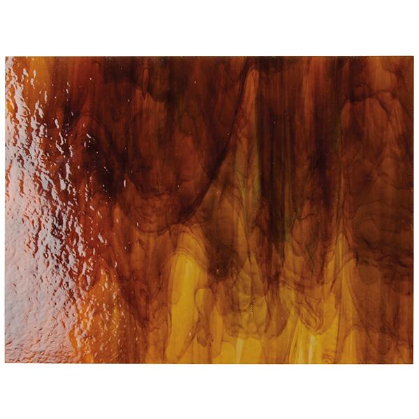 Bullseye Glass Petrified Wood Streaky, Double-rolled, 3mm COE90