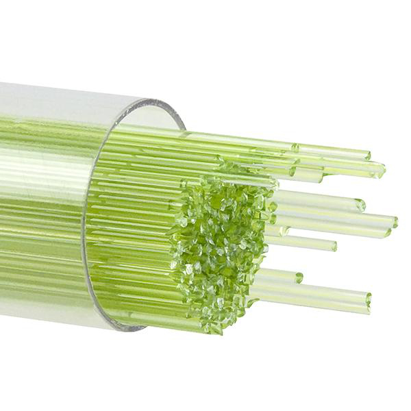 Bullseye Glass Stringers Chartreuse Transparent COE90