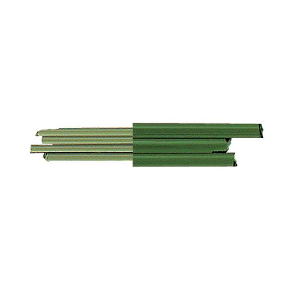 Bullseye Glass Stringers Olive Green Transparent COE90