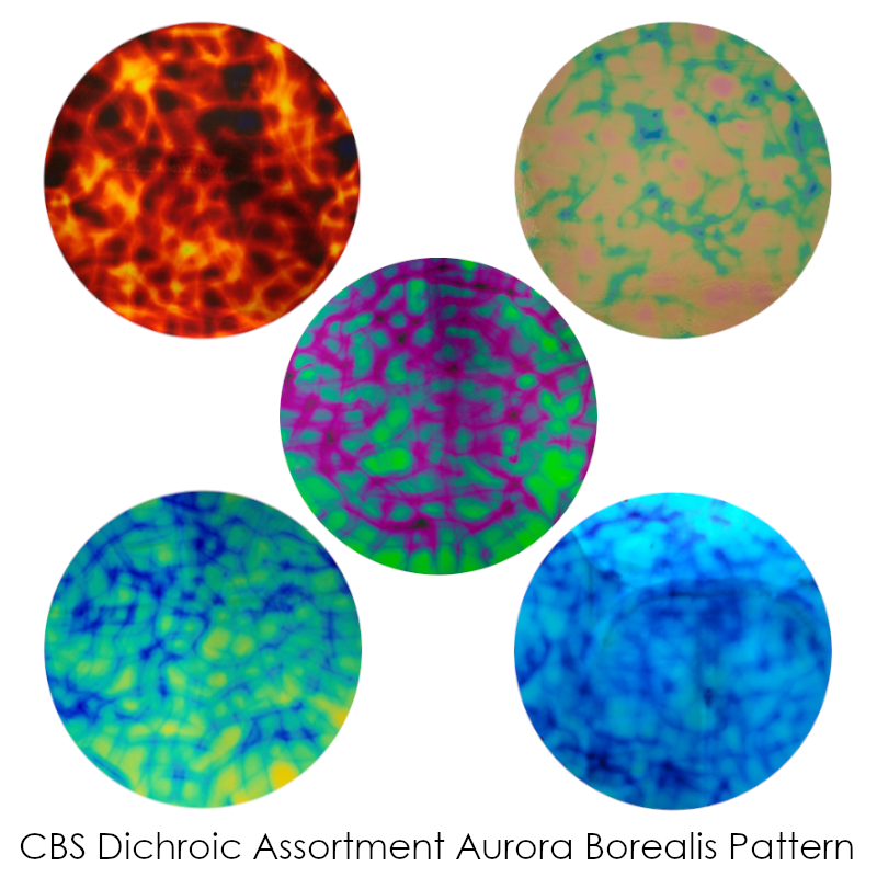 CBS Dichroic Assortment Aurora Borealis Pattern COE90