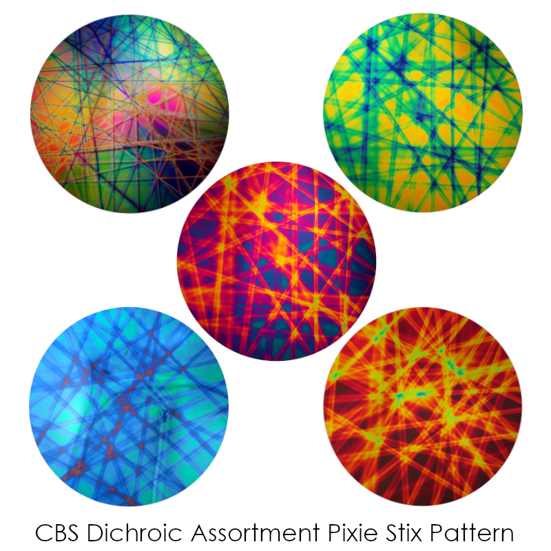 CBS Dichroic Assortment Pixie Stix Pattern COE90