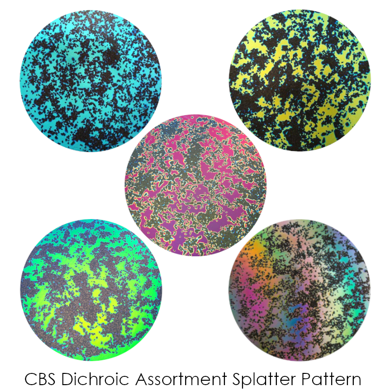 CBS Dichroic Assortment Splatter Pattern COE90