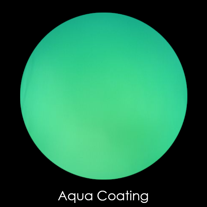 CBS Dichroic Coating Aqua Pixie Stix Pattern on Thin Clear Glass COE90