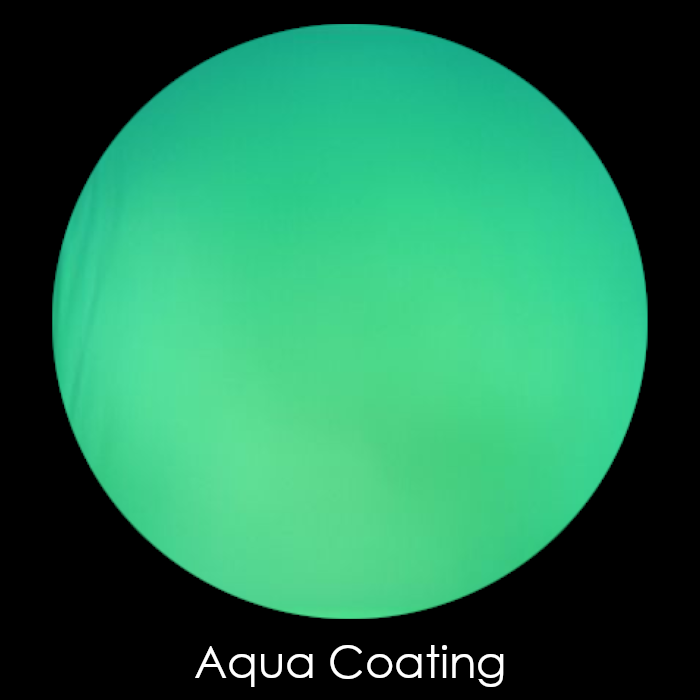 CBS Dichroic Coating Aqua Pixie Stix Pattern on Thin Clear  Glass COE96
