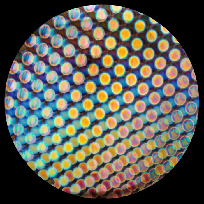 CBS Dichroic Coating Balloons 1 Pattern on Thin Clear  Glass COE96