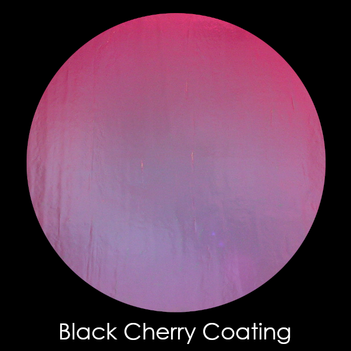 CBS Dichroic Coating Black Cherry on Black Ripple  COE96