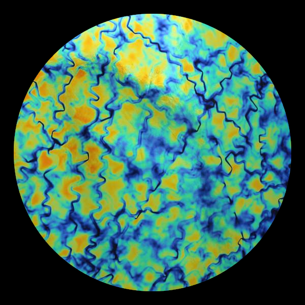 CBS Dichroic Coating Cyan/ Copper Fusion Pattern on Thin Black Glass COE90