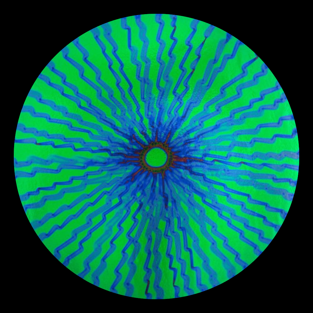 CBS Dichroic Coating Emerald Green Voltage Pattern on Thin Clear Glass COE90