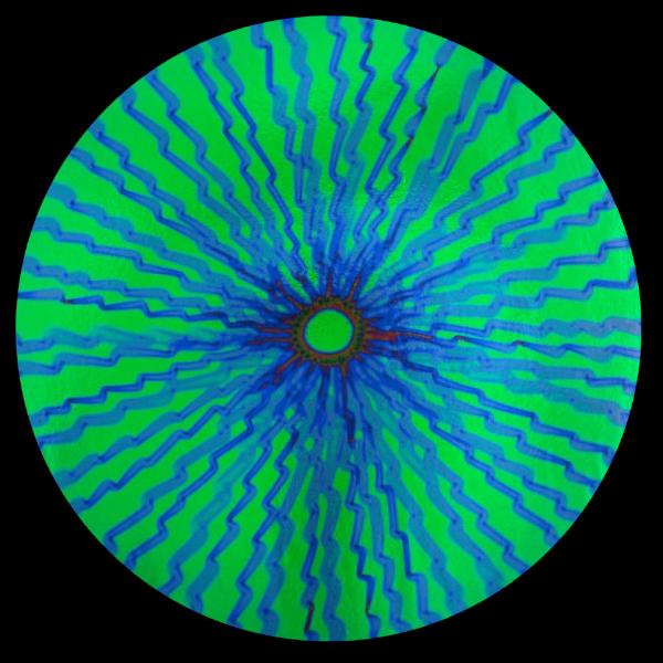 CBS Dichroic Coating Emerald Green Voltage Pattern on Thin Clear Glass COE96