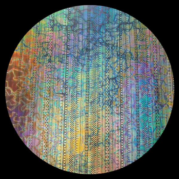 CBS Dichroic Coating Mixture Fusion with Stell Strips Pattern Glass COE90