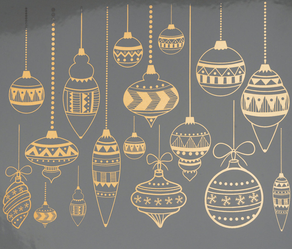 Christmas Ornaments Decal Sheet