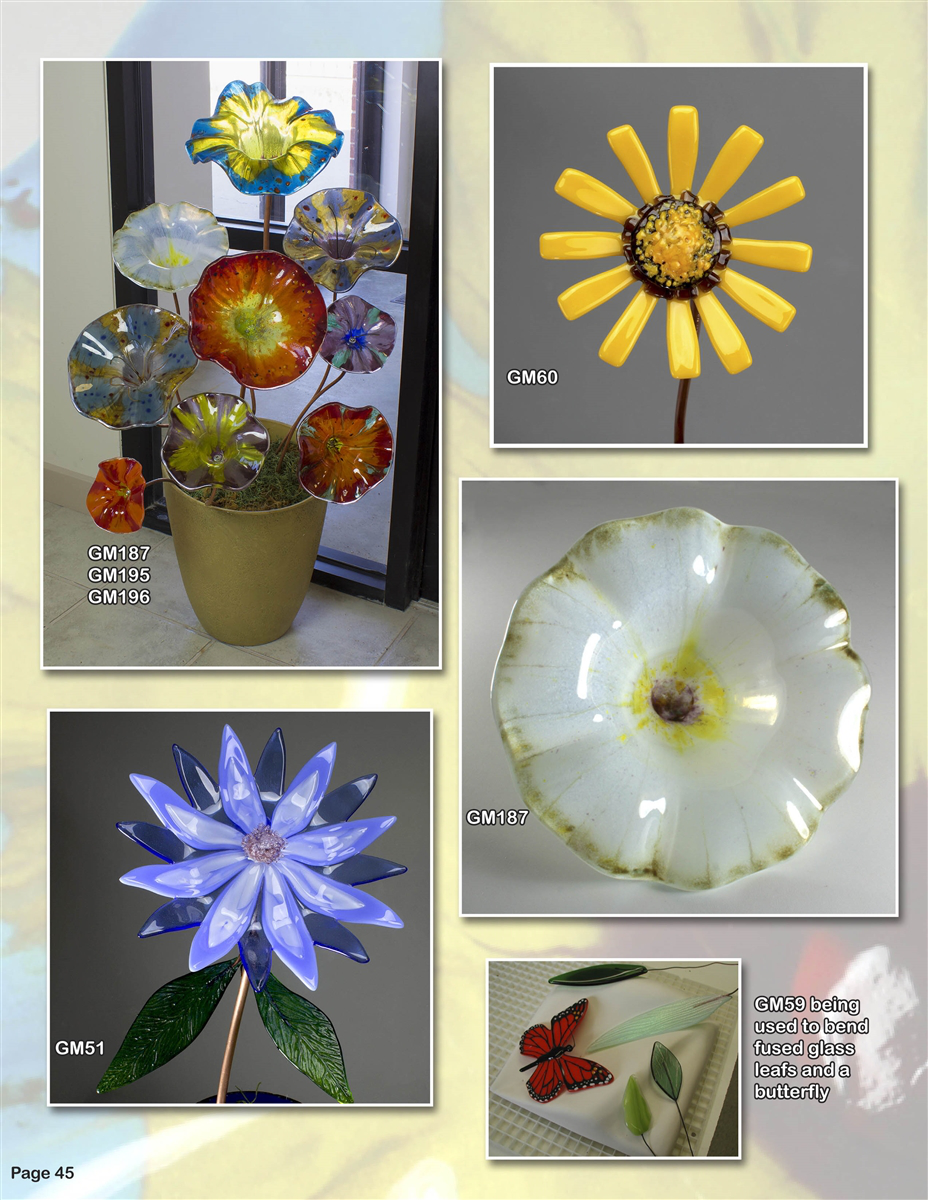 Fused Glass Flowers Molds Book by Creative Paradise